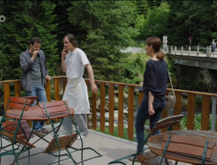 Terasa penzionu Kramlův mlýn