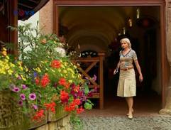 vchod do terasu reštaurácie