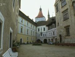 Nádvoří zámku Blatná