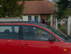 Příjezd k veterinární klinice