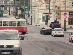 rušná křižovatka