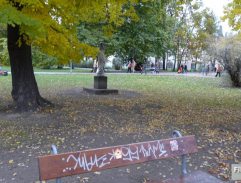 Socha v curyšském parku