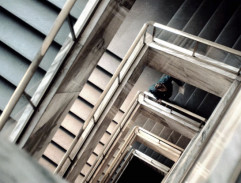 Schodiště budovy rozhlasu