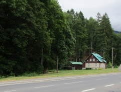 pohled z autobusu na saně