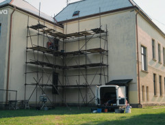 Oprava fasády školy