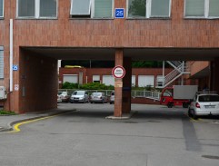 Před nemocnicí