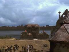 Pohled na vodní hrad