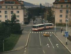 Křižovatka s autobusem