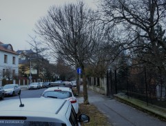 Ulice před vilou Hálkových