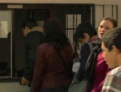 Před pokladnou kláštera