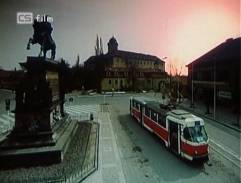 Velmi neobvyklé místo pro tramvaj