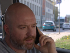 Jirka Herman v autě