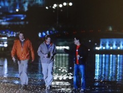 Chůzi v noci v Amsterdamu