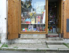 Před květinářstvím