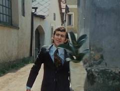 Zpívající Michal s květinou