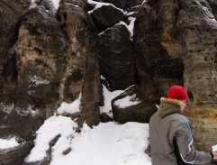 Psí noha ve skalách