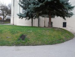 lavička pred gymnáziom