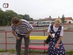 lavička na autobusovej stanici