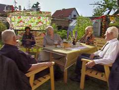 na záhrade u Královcov