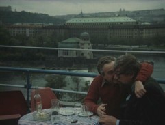 Faun s kamarádem na terase