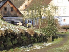 Dešťová víla ve vesnici