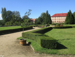 Autobus v zámockom parku