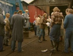 v železničnom depe