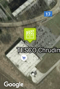 TESCO hlavní vchod